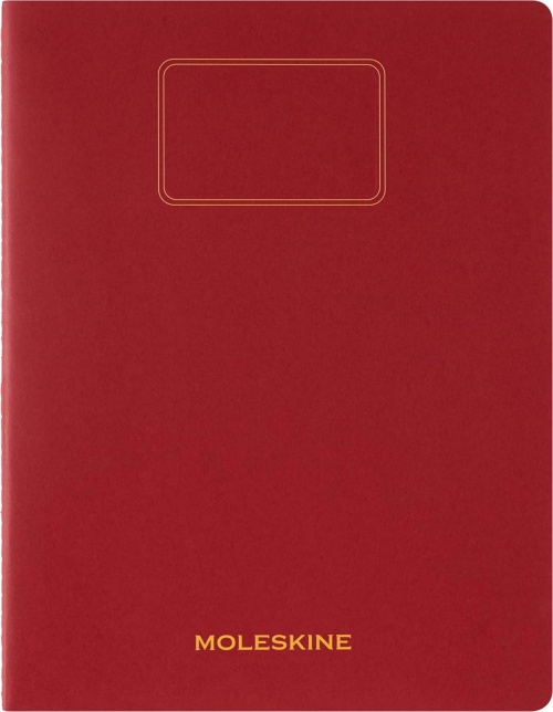 Zeszyt Moleskine Student Cahier XXL (21.6X27.9 cm) w Linie Czerwony/Szkarłatny (Moleskine Student XXL Ruled Scarled Red Soft Cover) - 8056999276874